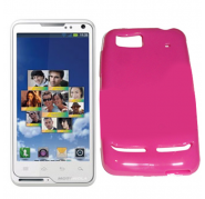 Funda Silicona Lisa Motorola Motoluxe XT615 Rosa