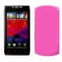 Funda Silicona Lisa Motorola Razr XT910 Rosa