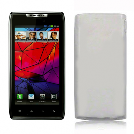 Funda Silicona Lisa Motorola Razr XT910 Transparente