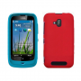 Funda Silicona Lisa Nokia Lumia 610 roja