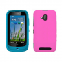 Funda Silicona Lisa Nokia Lumia 610 Rosa