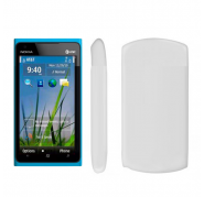 Funda Silicona Lisa Nokia Lumia 900 Blanco