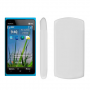 Funda Silicona Lisa Nokia Lumia 900 Blanco