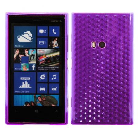 Funda Silicona Lisa Nokia Lumia 920 Morado