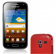 Case Silicone Flat Samsung Galaxy Ace 2 i8160 Red Transp Case Silicone Flat Samsung Galaxy Ace 2 i8160 Red Transp
