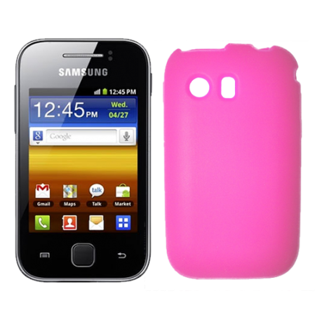Funda Silicona Lisa Samsung Galaxy Y S5360 Rosa