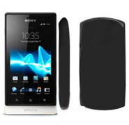 Case Silicone Flat Sony Xperia Sola (MT27i) Black Case Silicone Flat Sony Xperia Sola (MT27i) Black