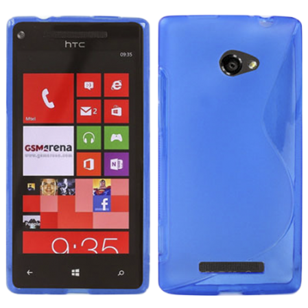 Funda Silicona Modelo S HTC Windows Phone 8X Azul