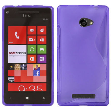 Funda Silicona Modelo S HTC Windows Phone 8X Morada