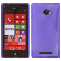 Funda Silicona Modelo S HTC Windows Phone 8X Morada