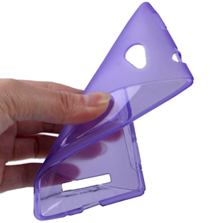 Funda Silicona Modelo S HTC Windows Phone 8X Morada