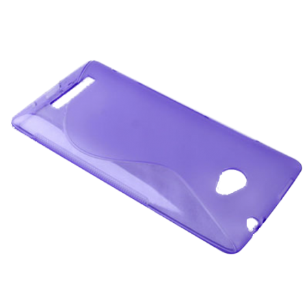 Funda Silicona Modelo S HTC Windows Phone 8X Morada