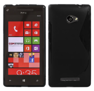 Funda Silicona Modelo S HTC Windows Phone 8X Negra