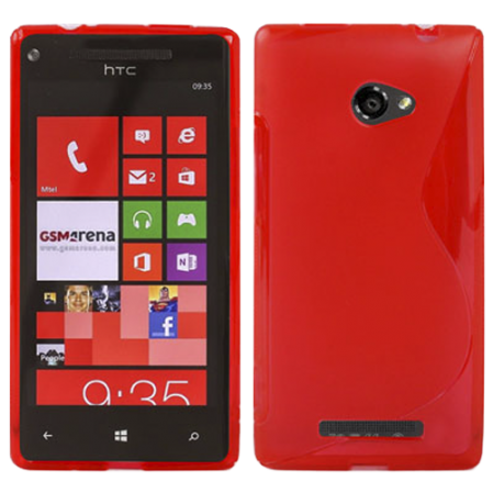 Funda Silicona Modelo S HTC Windows Phone 8X Roja