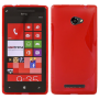 Funda Silicona Modelo S HTC Windows Phone 8X Roja