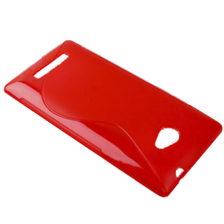 Funda Silicona Modelo S HTC Windows Phone 8X Roja