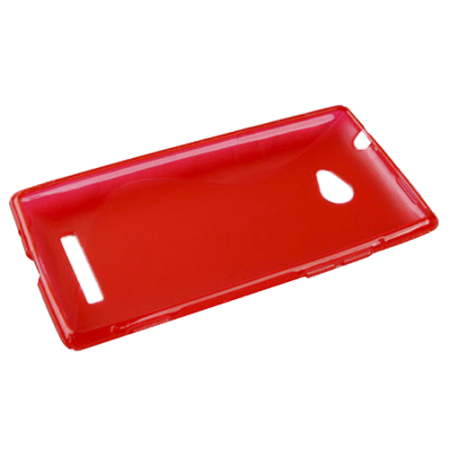 Funda Silicona Modelo S HTC Windows Phone 8X Roja