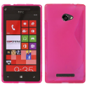 Funda Silicona Modelo S HTC Windows Phone 8X Rosa