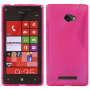 Funda Silicona Modelo S HTC Windows Phone 8X Rosa