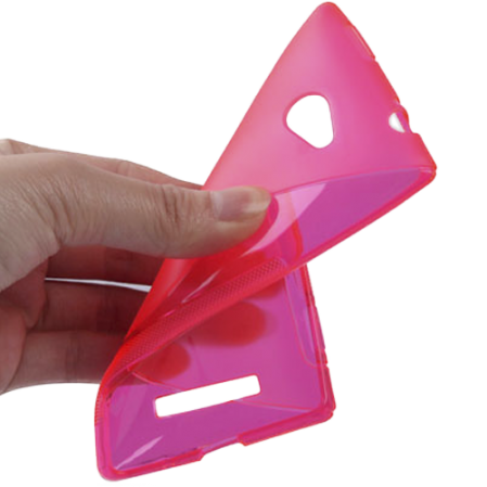 Funda Silicona Modelo S HTC Windows Phone 8X Rosa