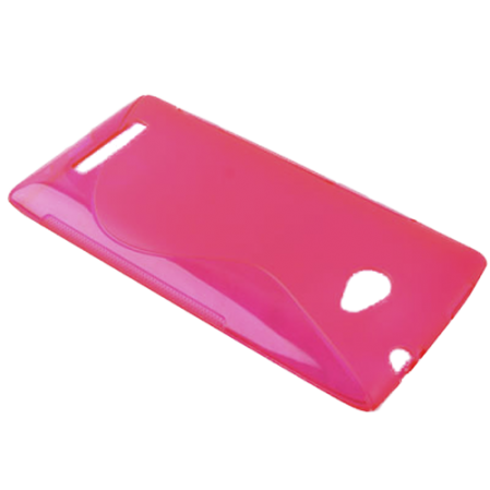 Funda Silicona Modelo S HTC Windows Phone 8X Rosa