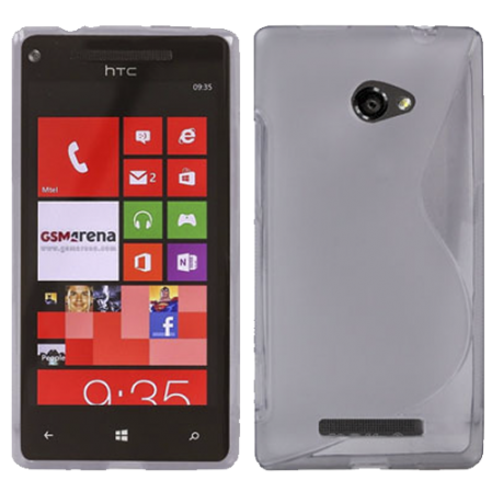 Funda Silicona Modelo S HTC Windows Phone 8X Gris
