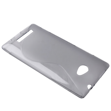 Funda Silicona Modelo S HTC Windows Phone 8X Gris