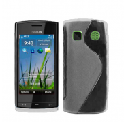 Funda Silicona Modelo S Nokia 500 Blanco Transparente