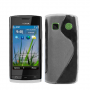 Funda Silicona Modelo S Nokia 500 Blanco Transparente