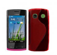 Funda Silicona Modelo S Nokia 500 Rojo