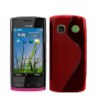 Funda Silicona Modelo S Nokia 500 Rojo