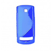 Funda Silicona Modelo S Nokia Asha 303 Azul