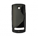 Funda Silicona Modelo S Nokia Asha 303 Negro Transp.