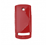 Funda Silicona Modelo S Nokia Asha 303 Rojo
