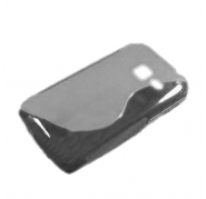 Funda Silicona Modelo S Nokia Lumia 710 Negro Transparente