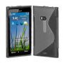 Funda Silicona Modelo S Nokia Lumia 900 Negro Transp.