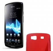 Funda Silicona Modelo S Sony Xperia Neo/V MT15i/MT11i Rojo