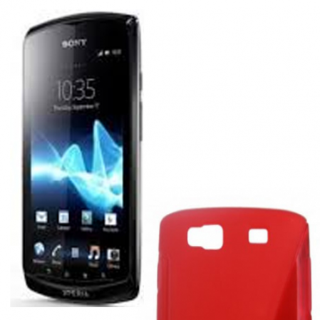 Funda Silicona Modelo S Sony Xperia Neo/V MT15i/MT11i Rojo