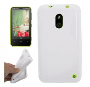 Funda Silicona Rigida Tipo S Nokia Lumia 620 Blanca