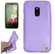 Funda Silicona Rigida Tipo S Nokia Lumia 620 Morada