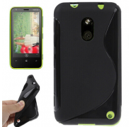 Funda Silicona Rigida Tipo S Nokia Lumia 620 Negra