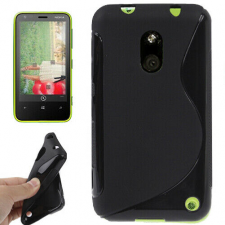 Funda Silicona Rigida Tipo S Nokia Lumia 620 Negra