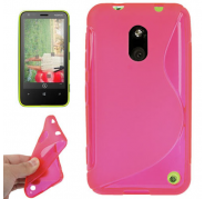 Funda Silicona Rigida Tipo S Nokia Lumia 620 Rosa