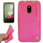 Funda Silicona Rigida Tipo S Nokia Lumia 620 Rosa
