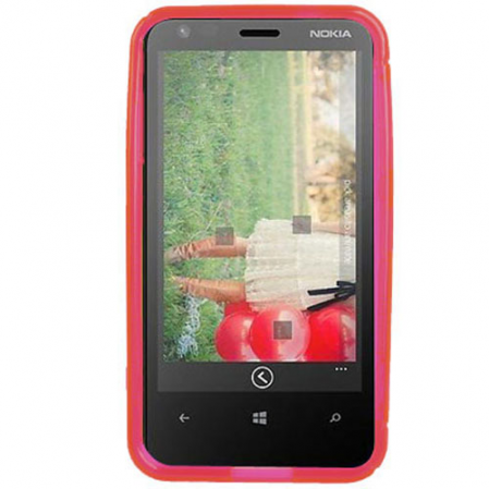 Funda Silicona Rigida Tipo S Nokia Lumia 620 Rosa