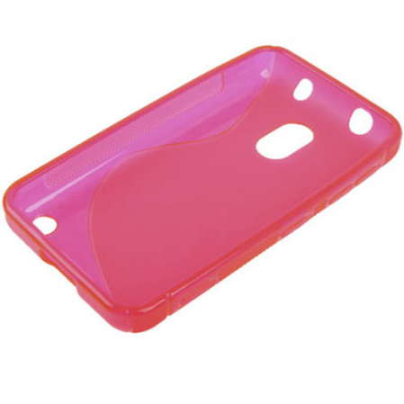 Funda Silicona Rigida Tipo S Nokia Lumia 620 Rosa