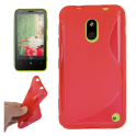 Funda Silicona Rigida Tipo S Nokia Lumia 620 Roja