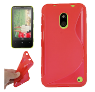 Funda Silicona Rigida Tipo S Nokia Lumia 620 Roja