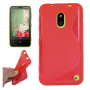 Funda Silicona Rigida Tipo S Nokia Lumia 620 Roja