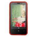 Funda Silicona Rigida Tipo S Nokia Lumia 620 Roja